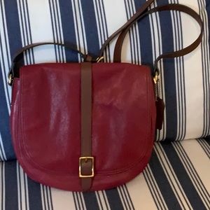 Fossil leather crossbody